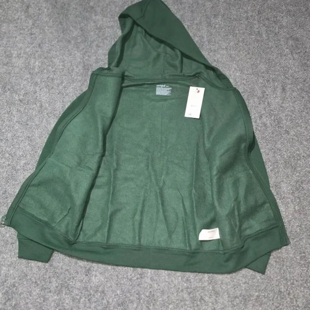 Boys Zip Up Hoodie Uniform Green